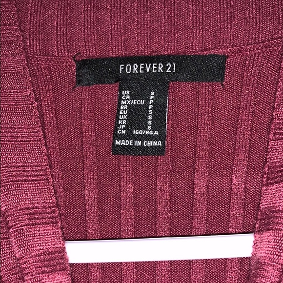 Burgundy sweater dress - Picture 3 of 3